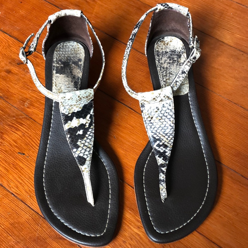 Snakeskin sandals
